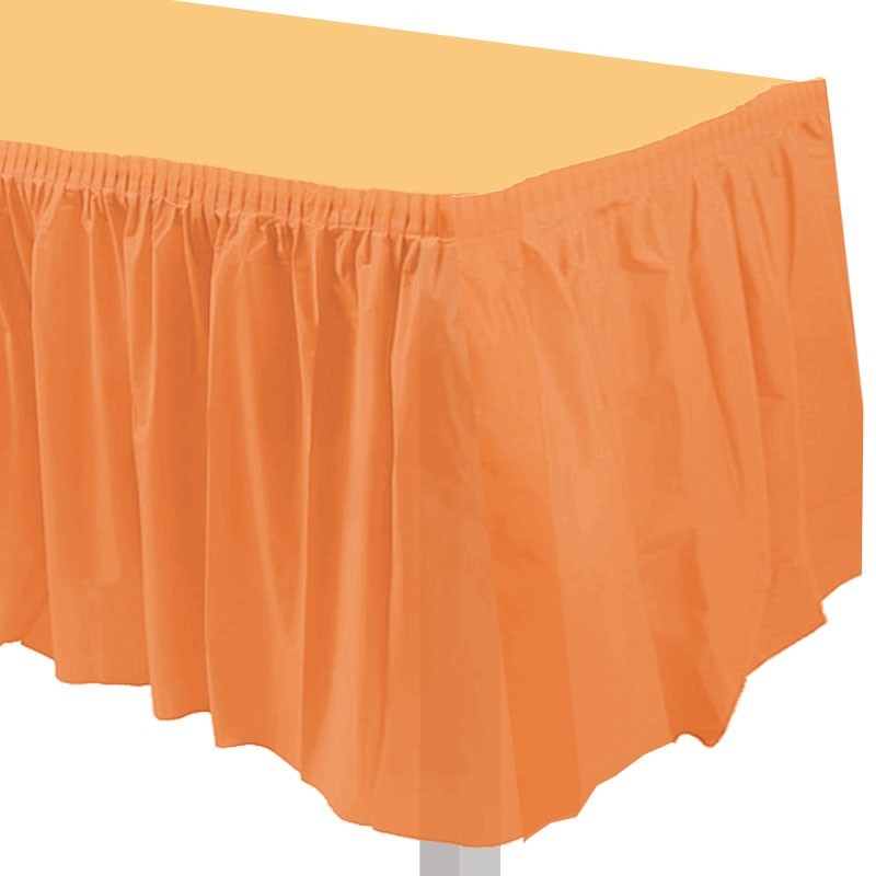 gonnellina tavolo arancione