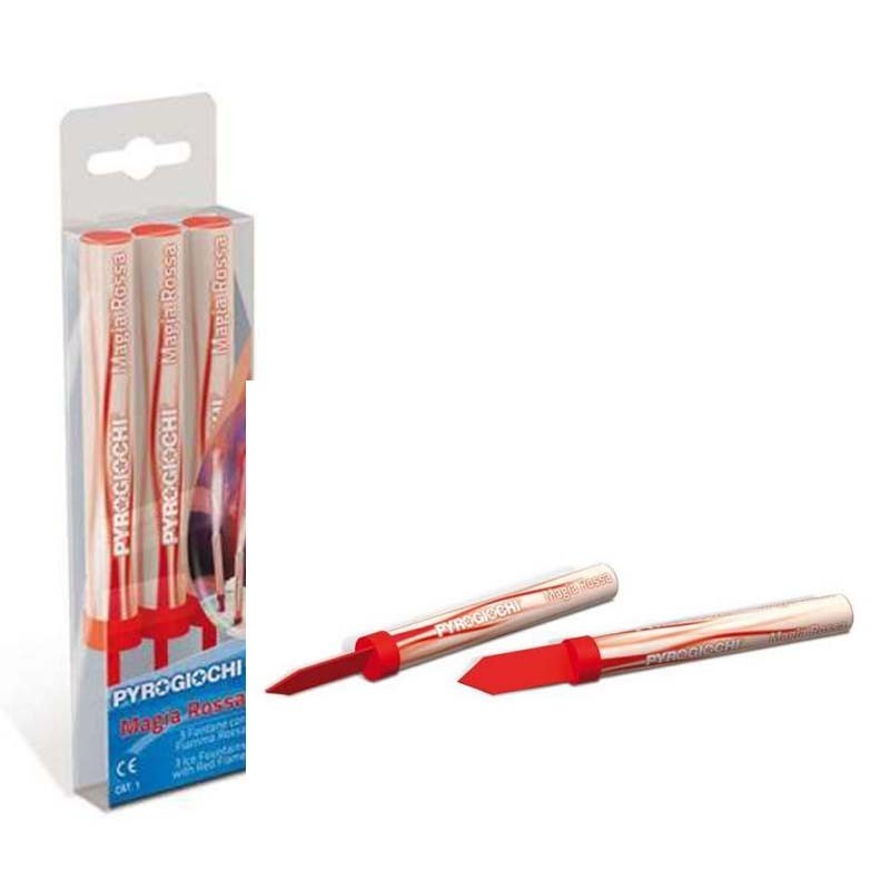 candela fiamma rossa