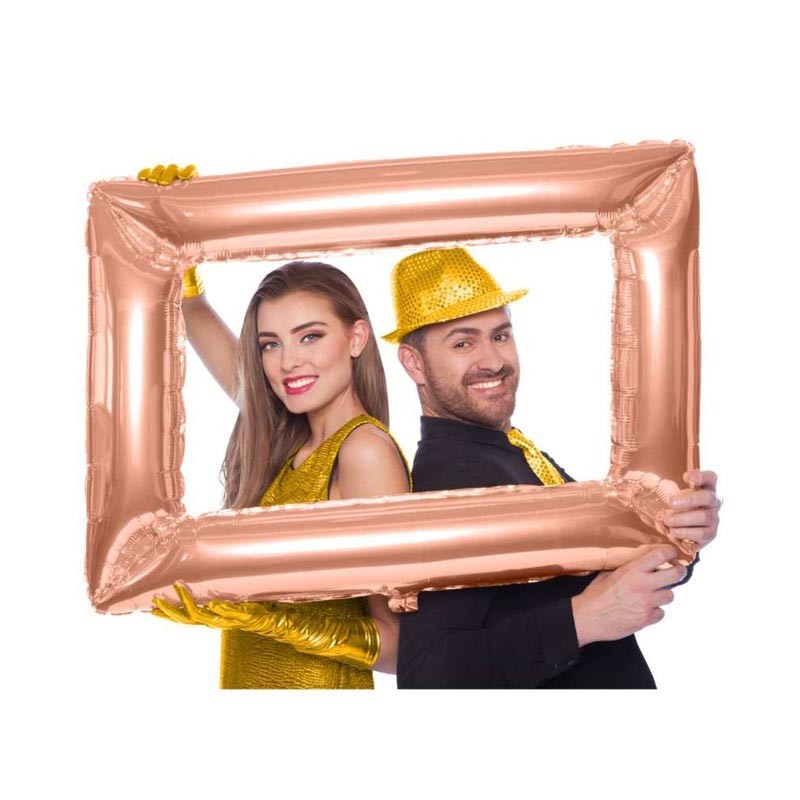 palloncino cornice rosa gold
