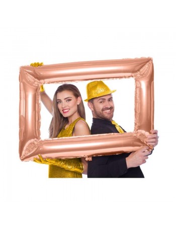 palloncino cornice rosa gold