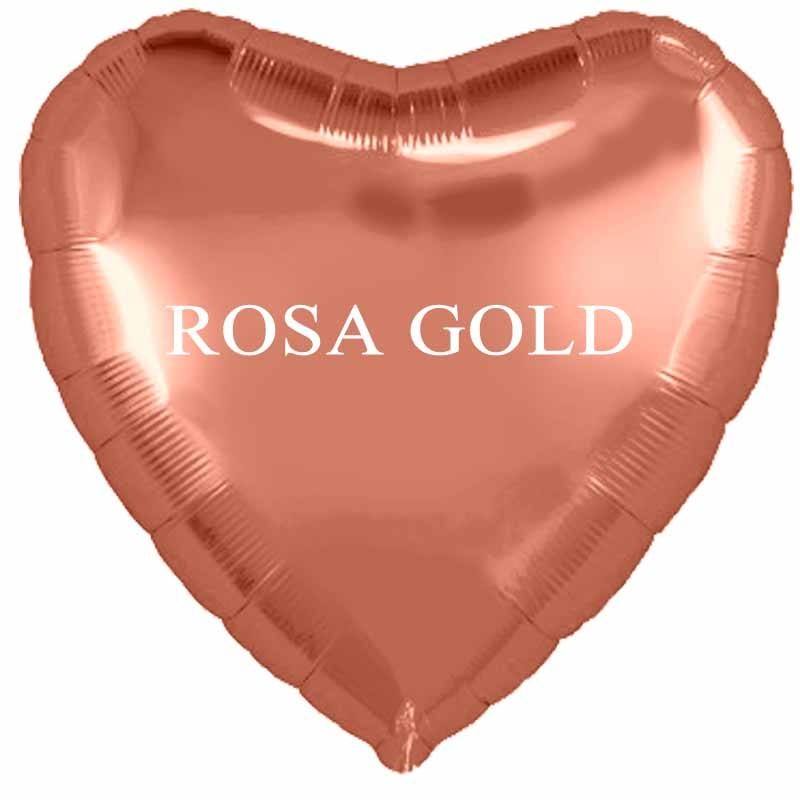 palloncino cuore rosa gold cm.80