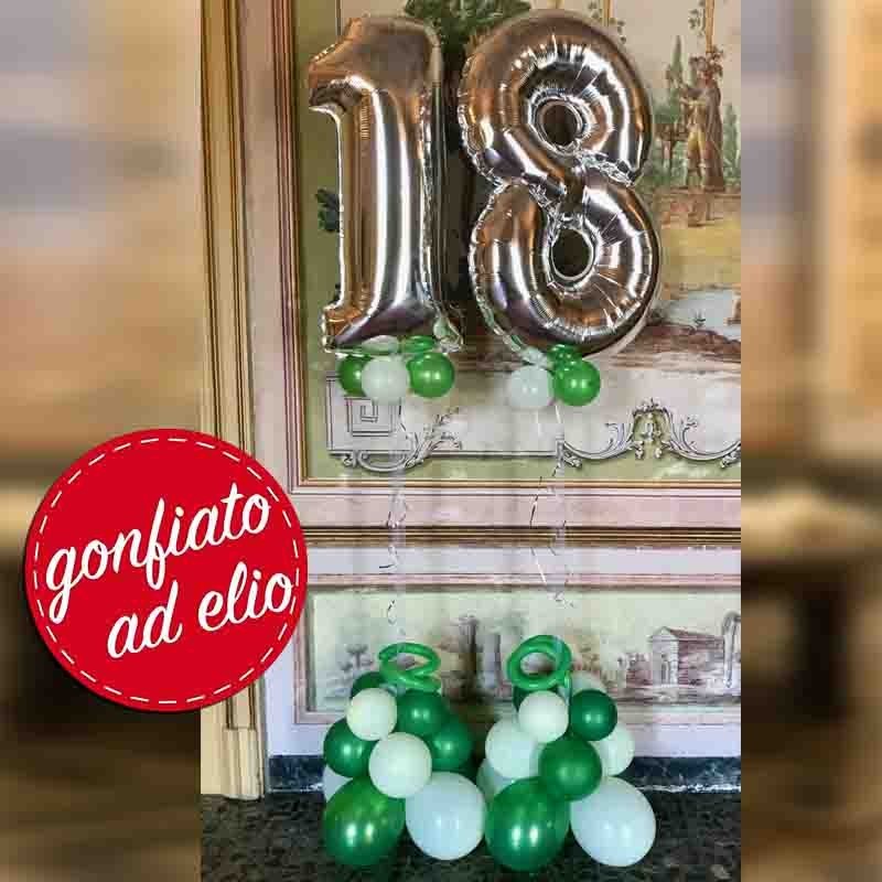 numero 18 maxi ad elio argento verde