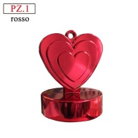 pesetto per palloncini ad elio cuore rosso