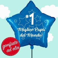 palloncino stella miglior papà ad elio