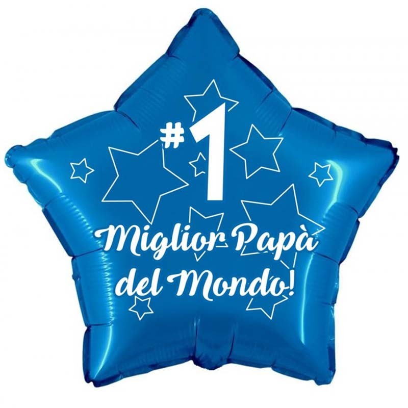 palloncino Miglior Papà del Mondo mylar
