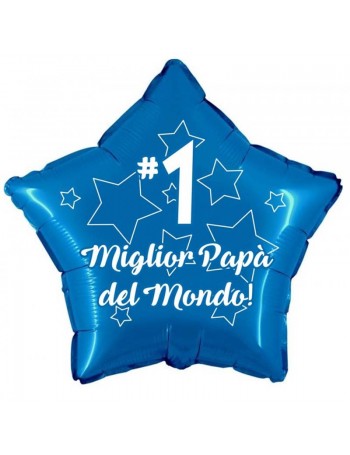 palloncino Miglior Papà del Mondo mylar