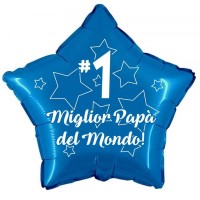 palloncino Miglior Papà del Mondo mylar