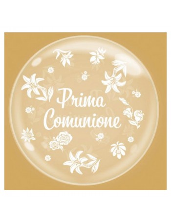 palloncino bubble 18 prima comunione