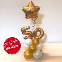 composizione 50 anni oro con stella