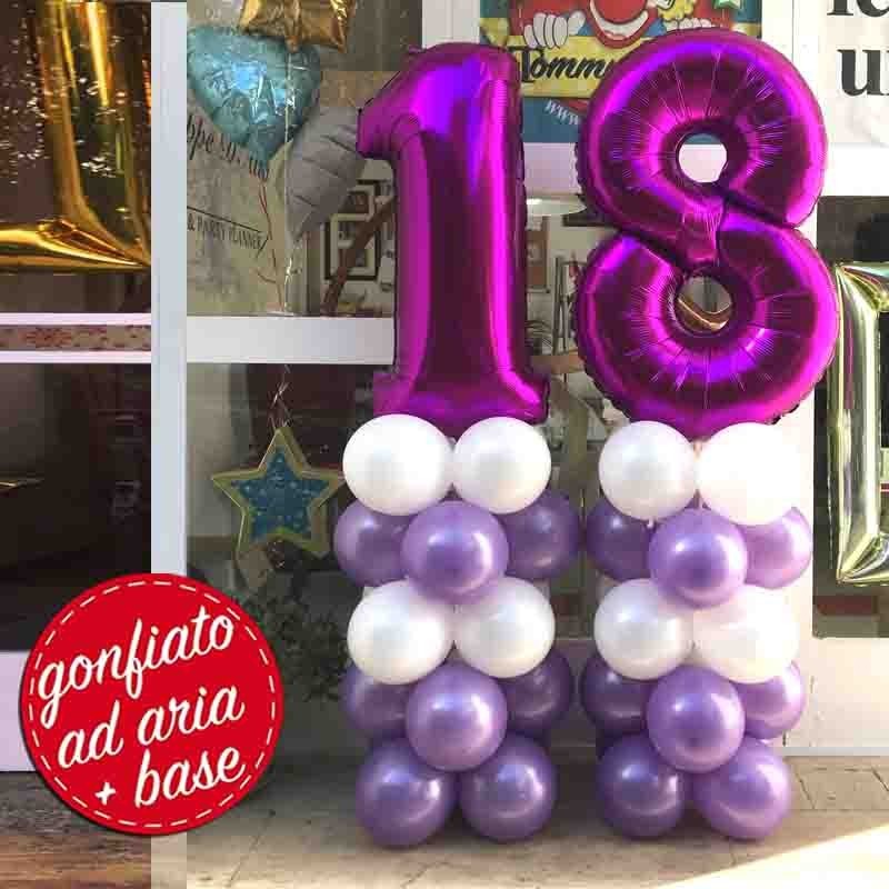 numerone 18 viola e lavanda