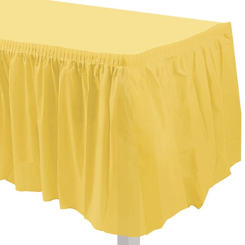 gonnellina tavolo giallo sole