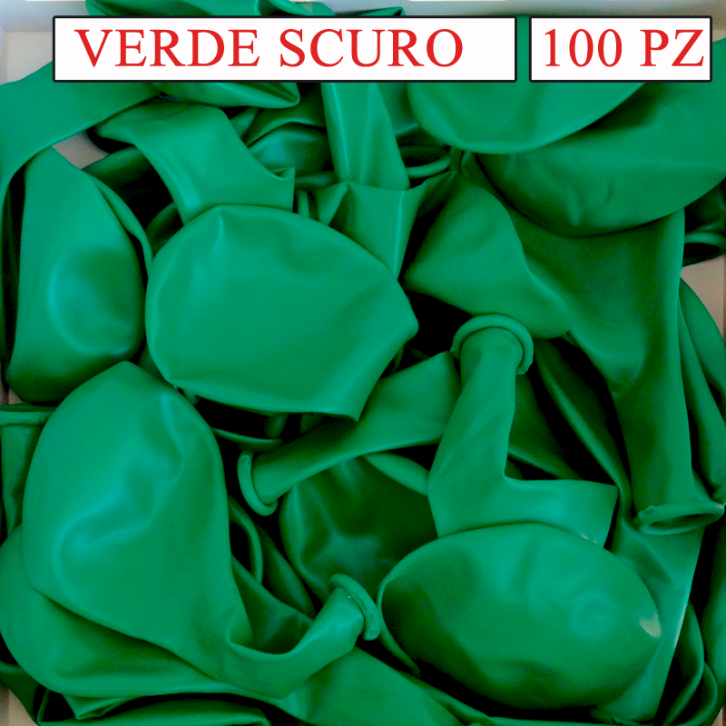 palloncini verde scuro 10 pollici pezzi 100