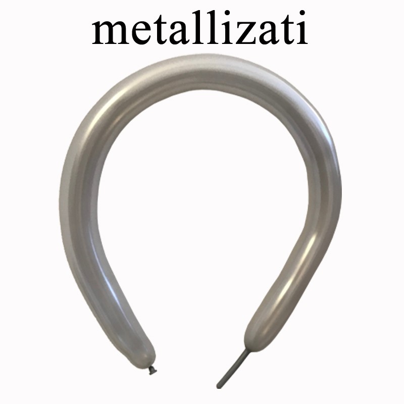 palloncini modellabili argento metallizzato