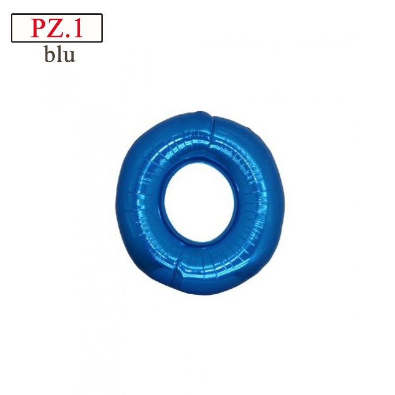 palloncino numero 0 mini blu