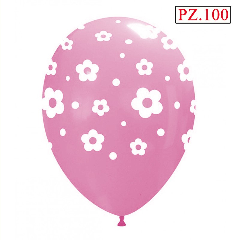 palloncino lattice stampa fiori