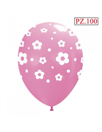 palloncino lattice stampa fiori
