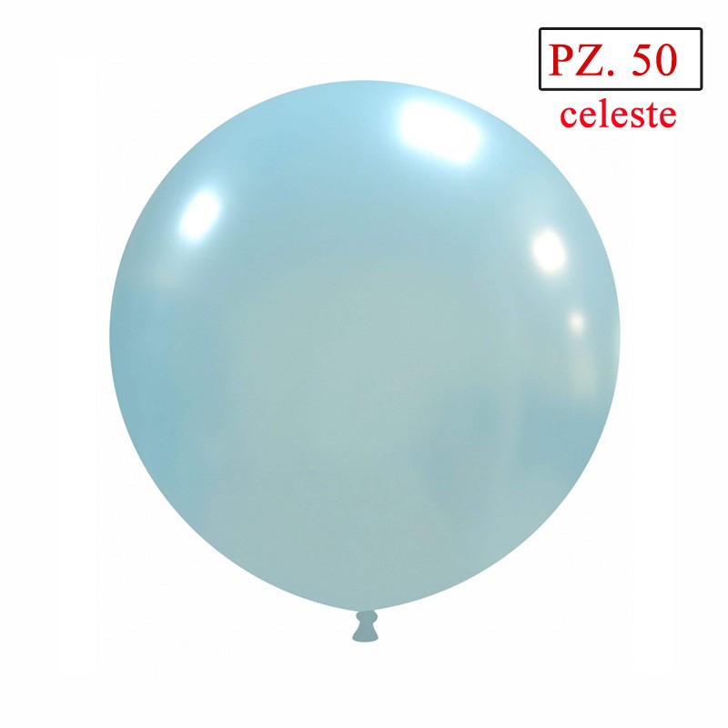 palloncini metallizzati celeste 19 pollici