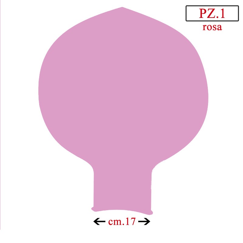 pallone collo largo 70 pollici rosa