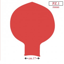 pallone collo largo 70 pollici rosso
