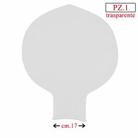 pallone collo largo 70 pollici trasparente