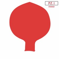 pallone 70 pollici maxi rosso