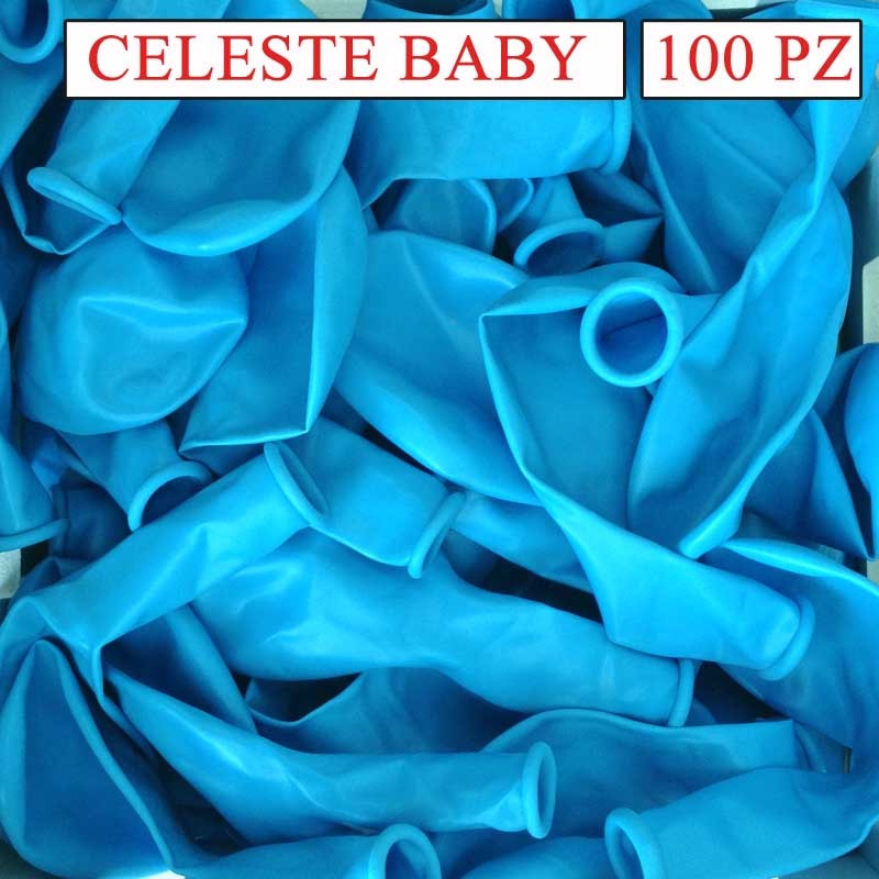 palloncini 10 pollici pezzi 100 celeste baby