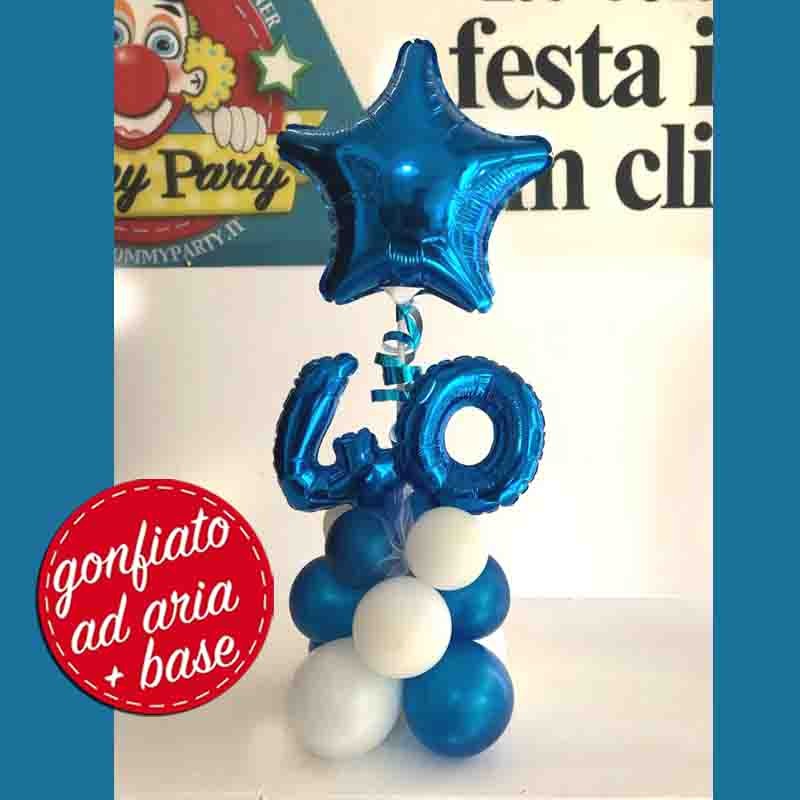 centrotavola 40 anni con stella