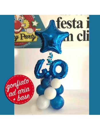centrotavola 40 anni con stella