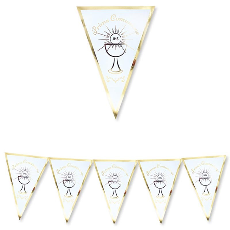 festone prima comunione bandierine