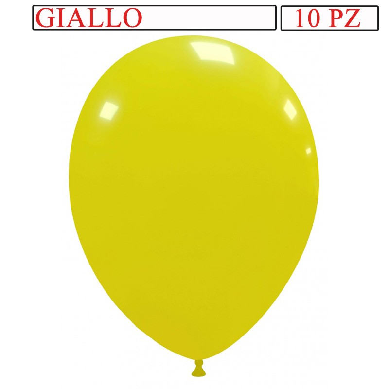 busta da 10 palloncini gialli