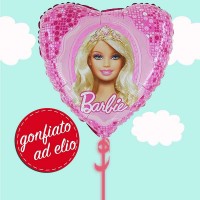 cuore barbie palloncino ad elio
