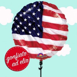 palloncino bandiera americana ad elio