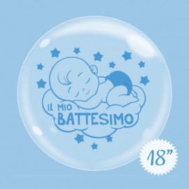 palloncino battesimo bubble 18