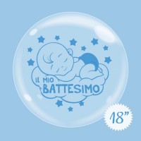 palloncino battesimo bubble 18