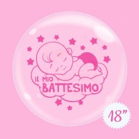 palloncino battesimo bimba bubble 18