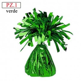 Pesetto verde per palloncini pz.1