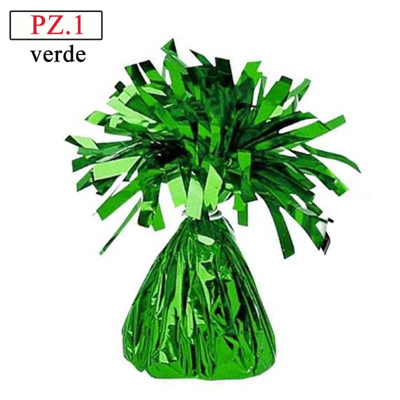 Pesetto verde per palloncini pz.1