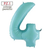 numerone 4 celeste