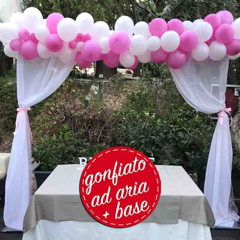 arco palloncini con tendina arco palloncini con tendina