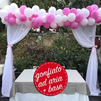 arco palloncini con tendina arco palloncini con tendina