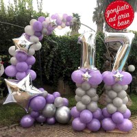 composizione compleanno numerone e cerchio