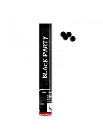 spara coriandoli nero cm.40