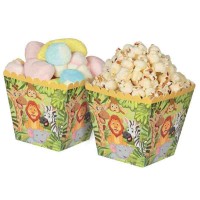 coppette quadrate porta caramelle animali giungla