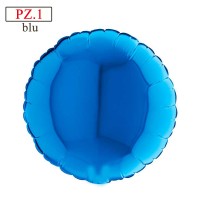 palloncino tondo mylar blu
