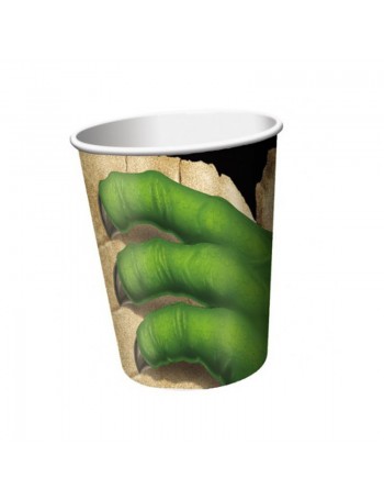 bicchieri dinosauro cartoncino pz.8