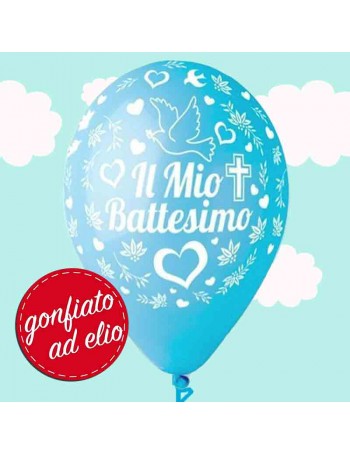 palloncino battesimo celeste ad elio