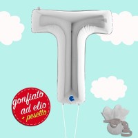 palloncino T lettera maxi ad elio
