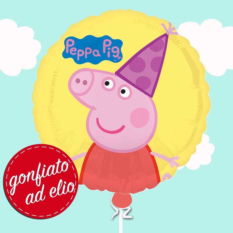 palloncino di peppa pig ad elio
