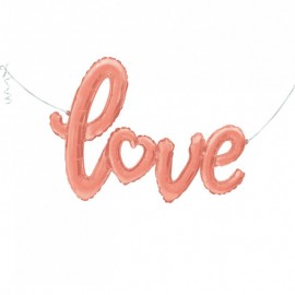 palloncino love rose gold