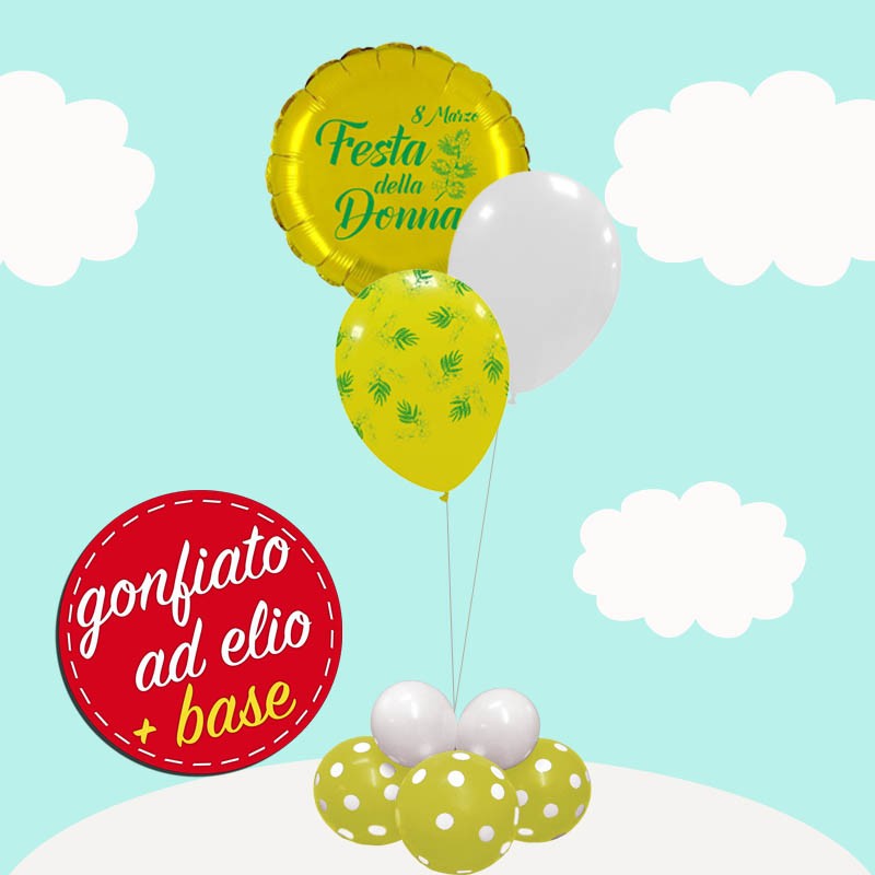 Ciuffo a 3 Palloncini Festa delle Donne Ad Elio